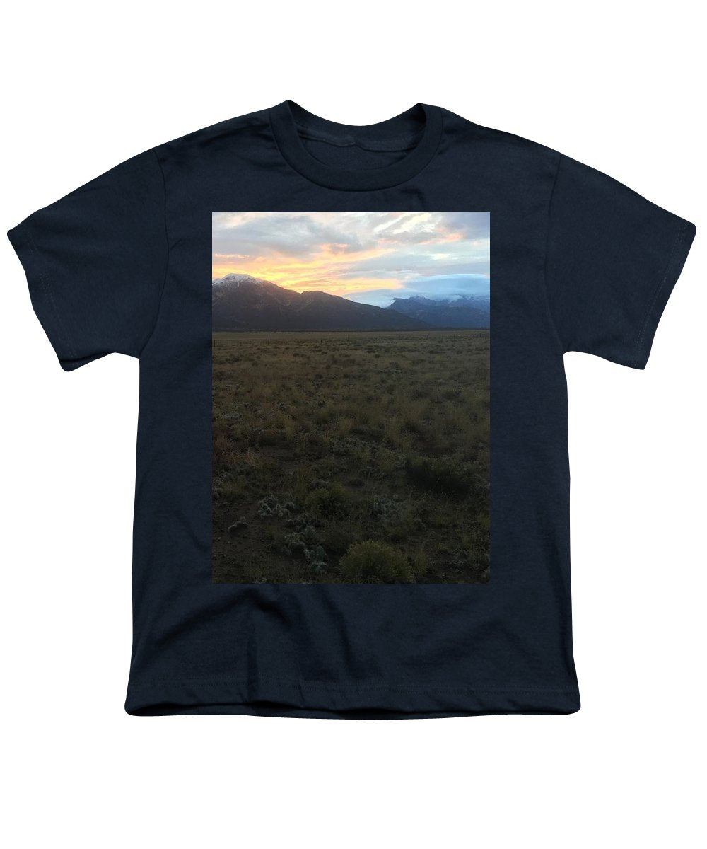 Snowy Morning Mists Crestone - Youth T-Shirt