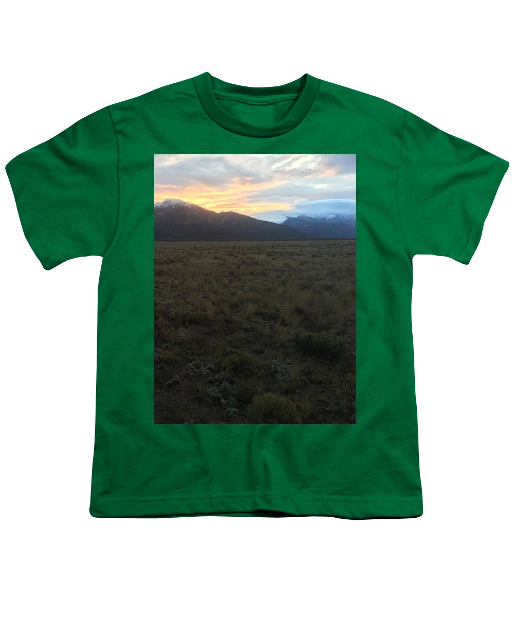 Snowy Morning Mists Crestone - Youth T-Shirt