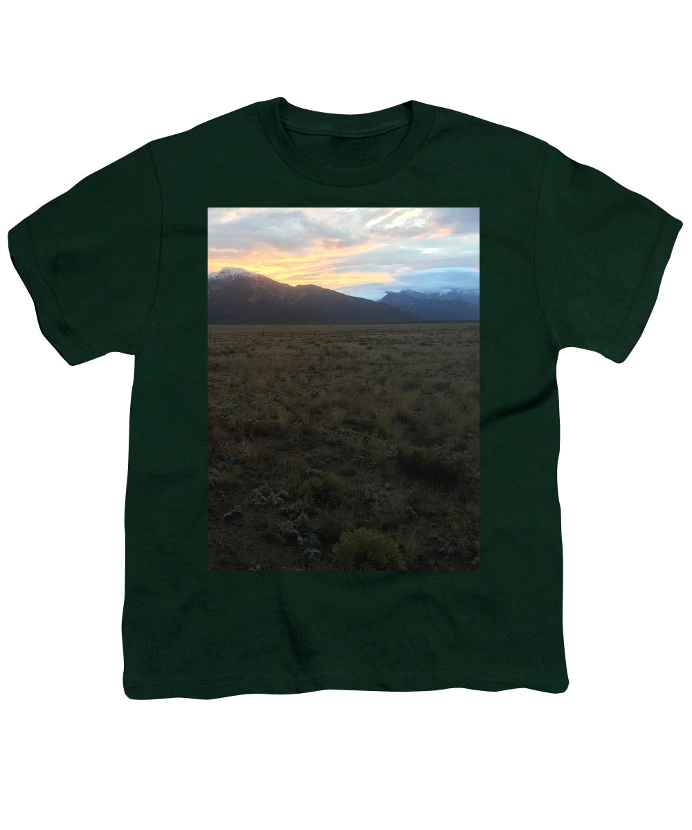 Snowy Morning Mists Crestone - Youth T-Shirt