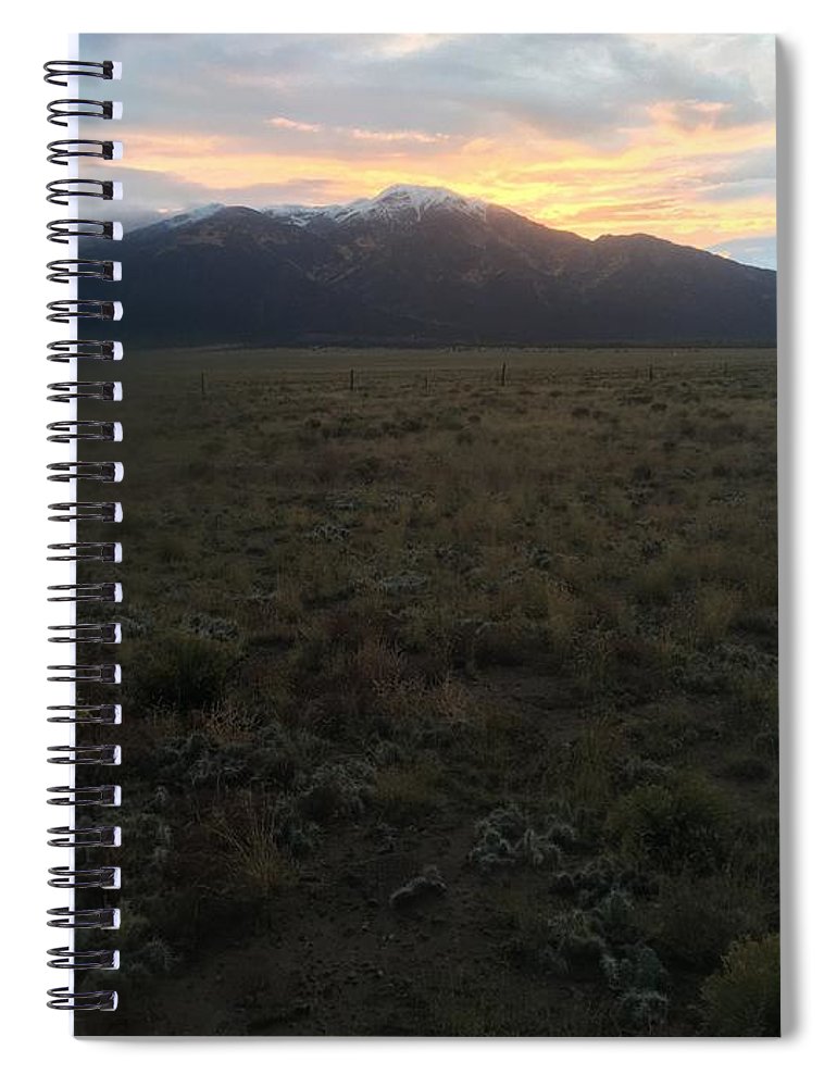 Snowy Morning Mists Crestone - Spiral Notebook