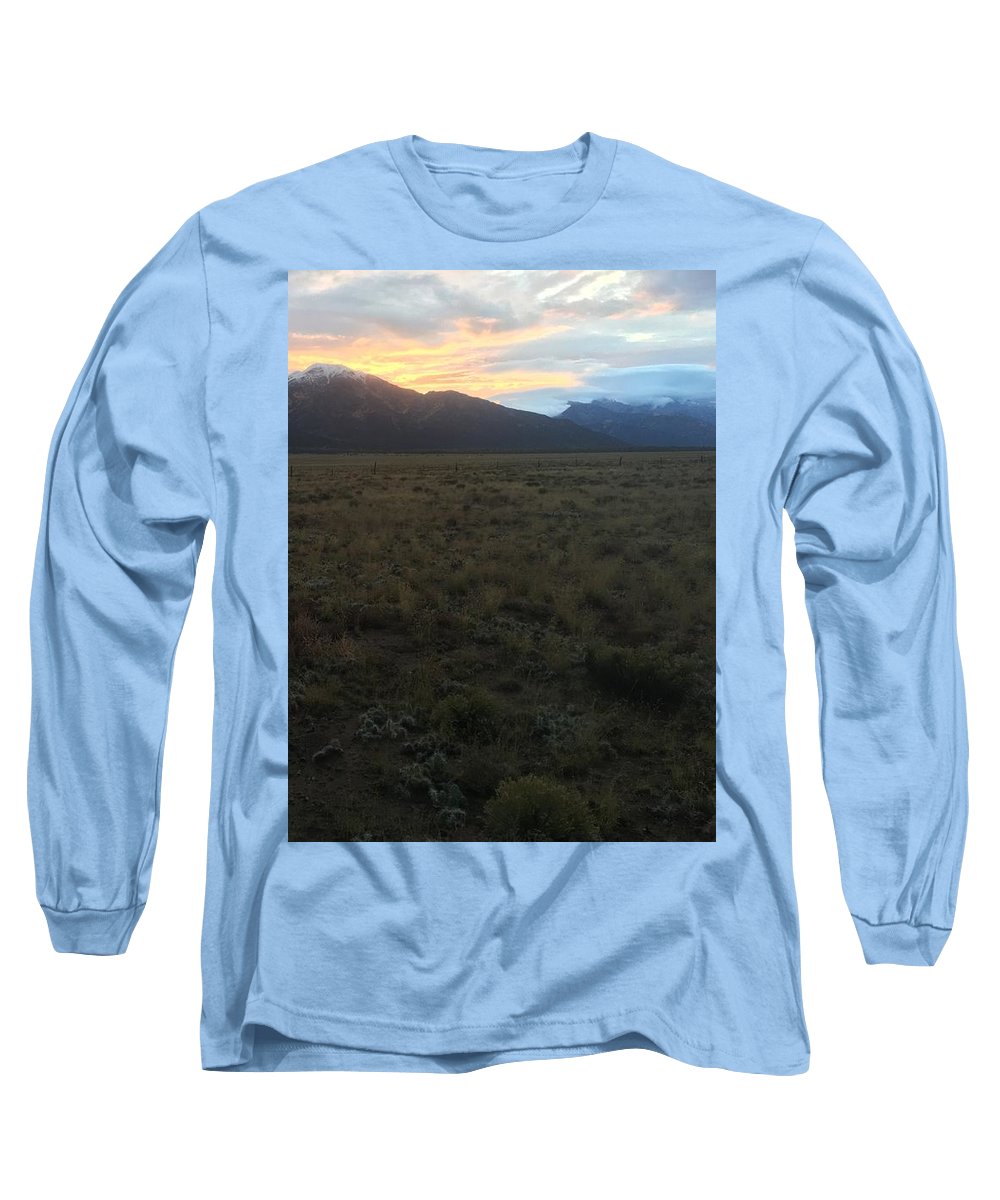 Snowy Morning Mists Crestone - Long Sleeve T-Shirt