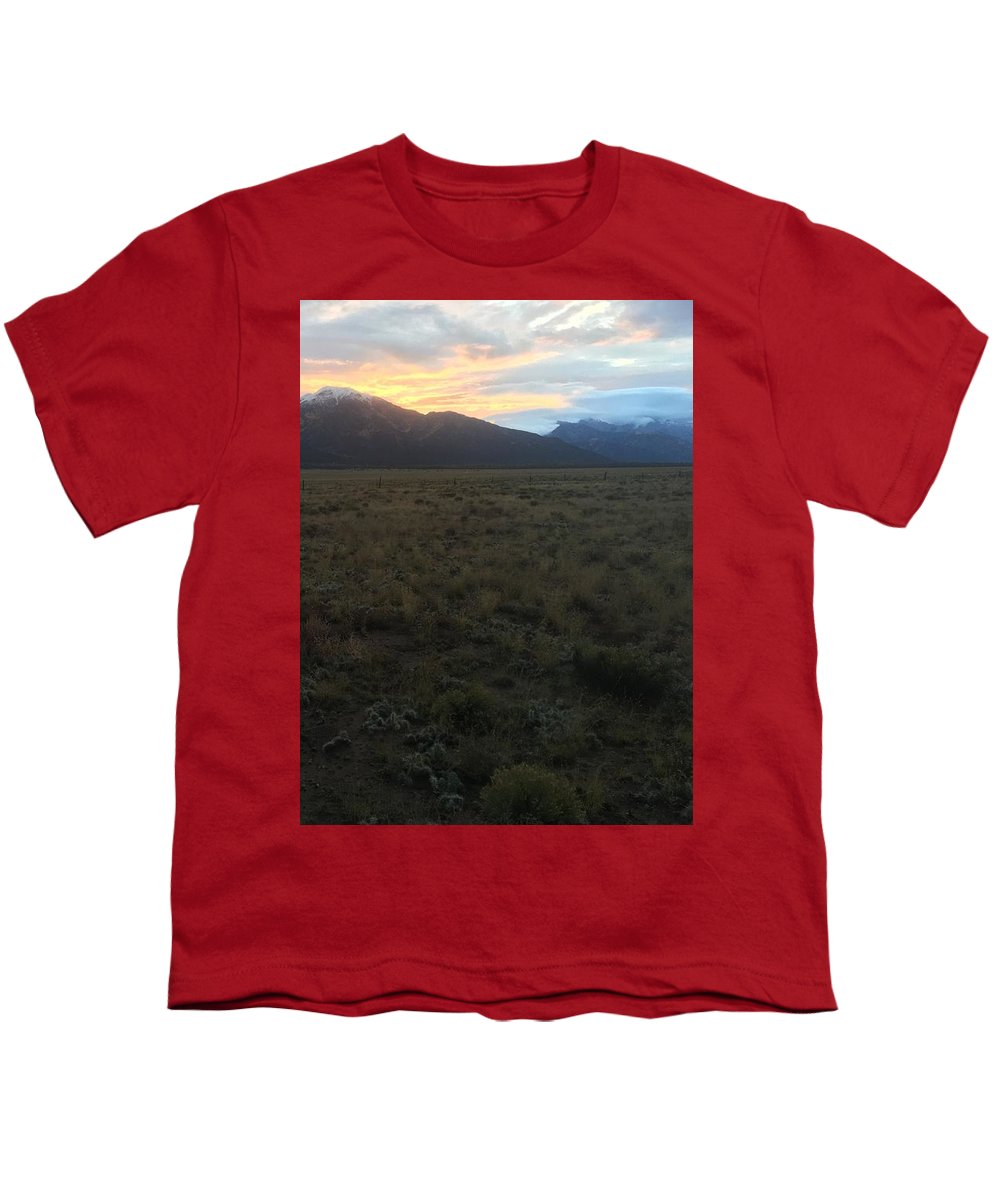 Snowy Morning Mists Crestone - Youth T-Shirt