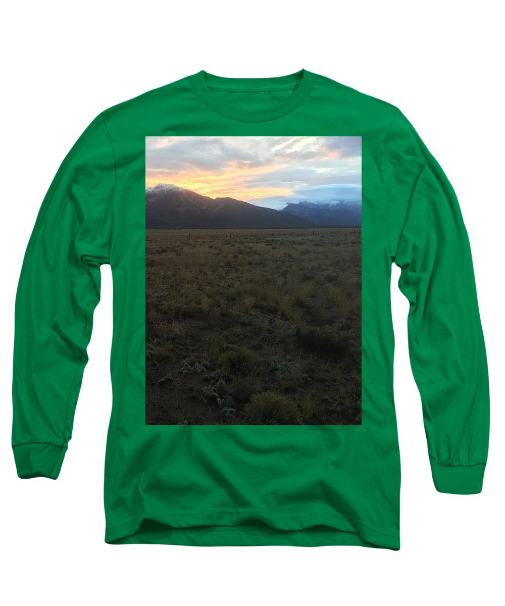 Snowy Morning Mists Crestone - Long Sleeve T-Shirt