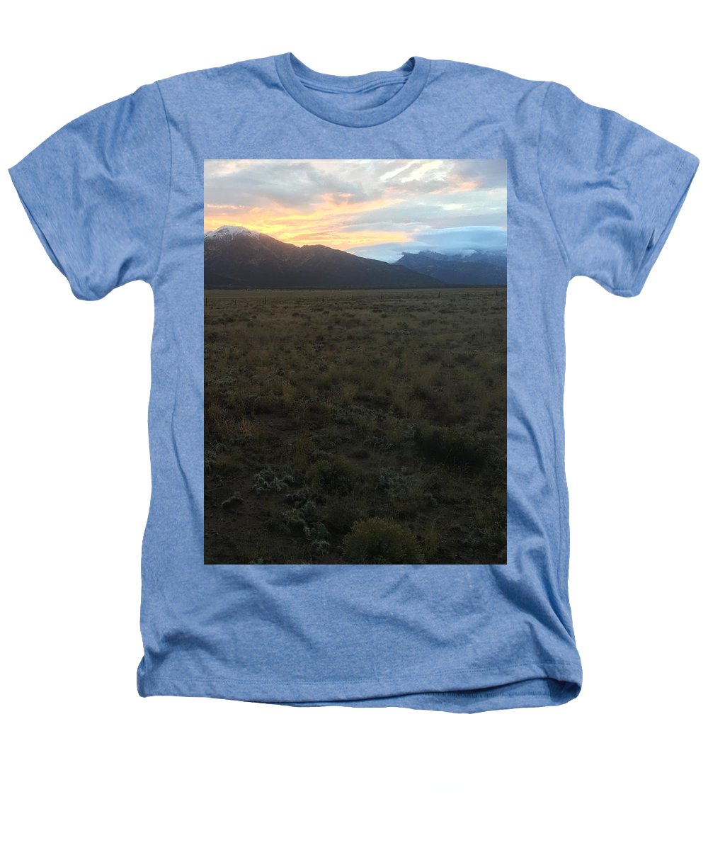 Snowy Morning Mists Crestone - Heathers T-Shirt