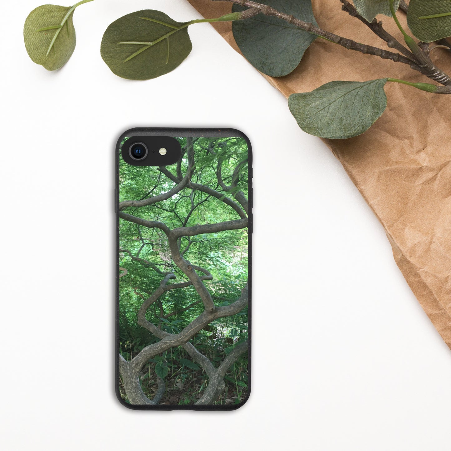 SPECKLED IPHONE CASE : GREEN CASCADING MAPLE TREE