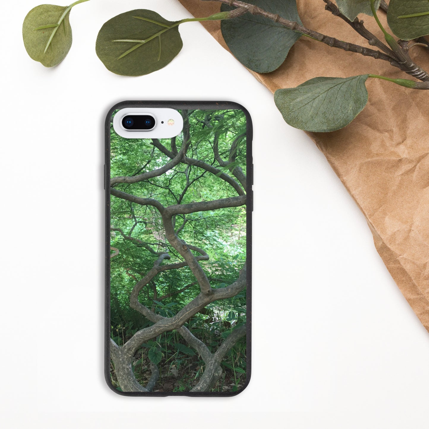 SPECKLED IPHONE CASE : GREEN CASCADING MAPLE TREE