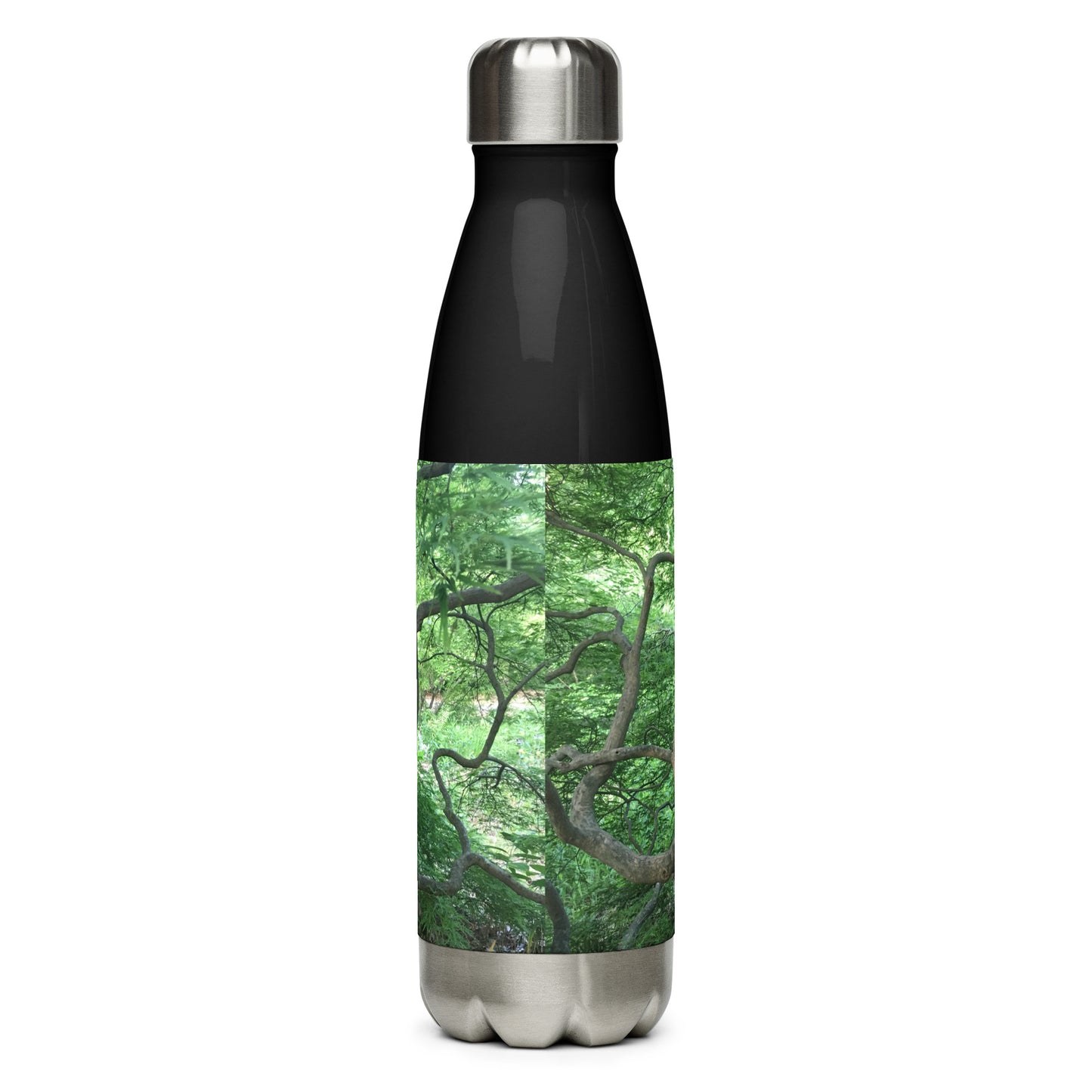 STAINLESS STEEL WATER BOTTLE : CASCADING JAPANESE MAPLE TREE