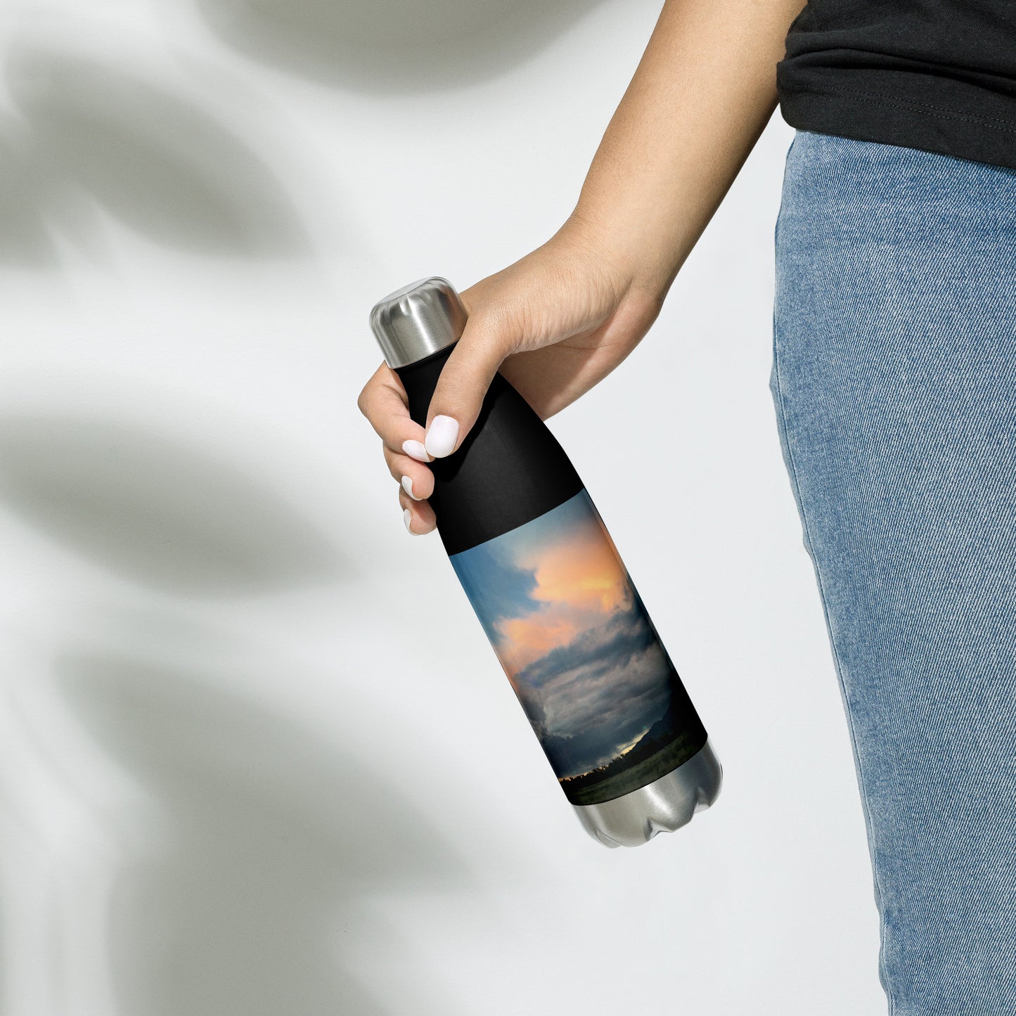 STAINLESS STEEL WATER BOTTLE : BEAUTIFUL SUMMER STORMS CRESTONE