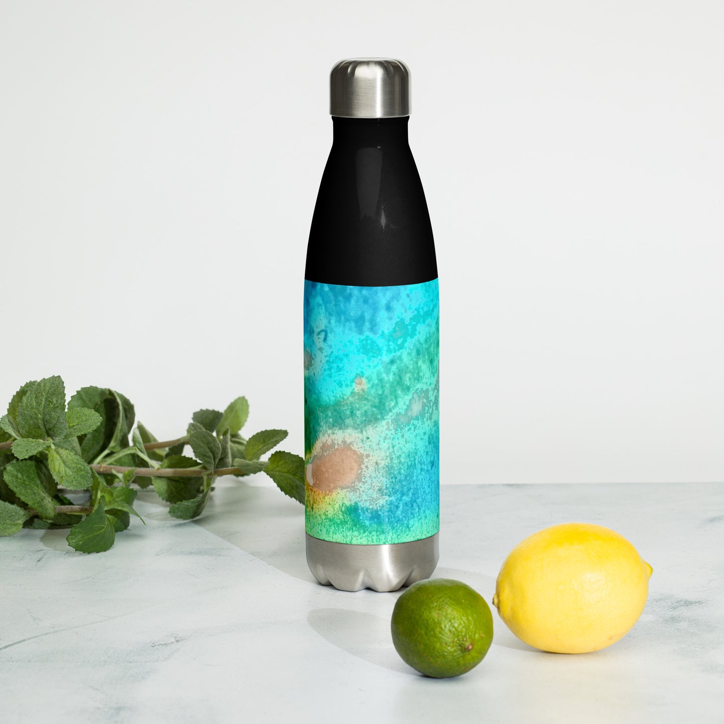 SRAINLESS STELL WATER BOTTLE : TROPICAL WATER MOVEMENTS