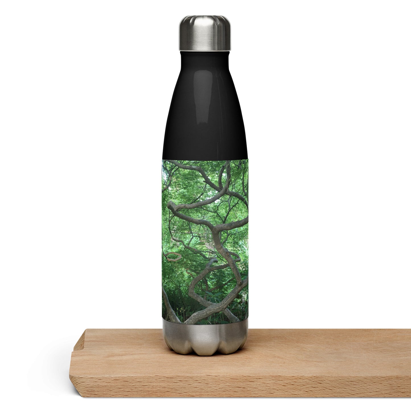 STAINLESS STEEL WATER BOTTLE : CASCADING JAPANESE MAPLE TREE