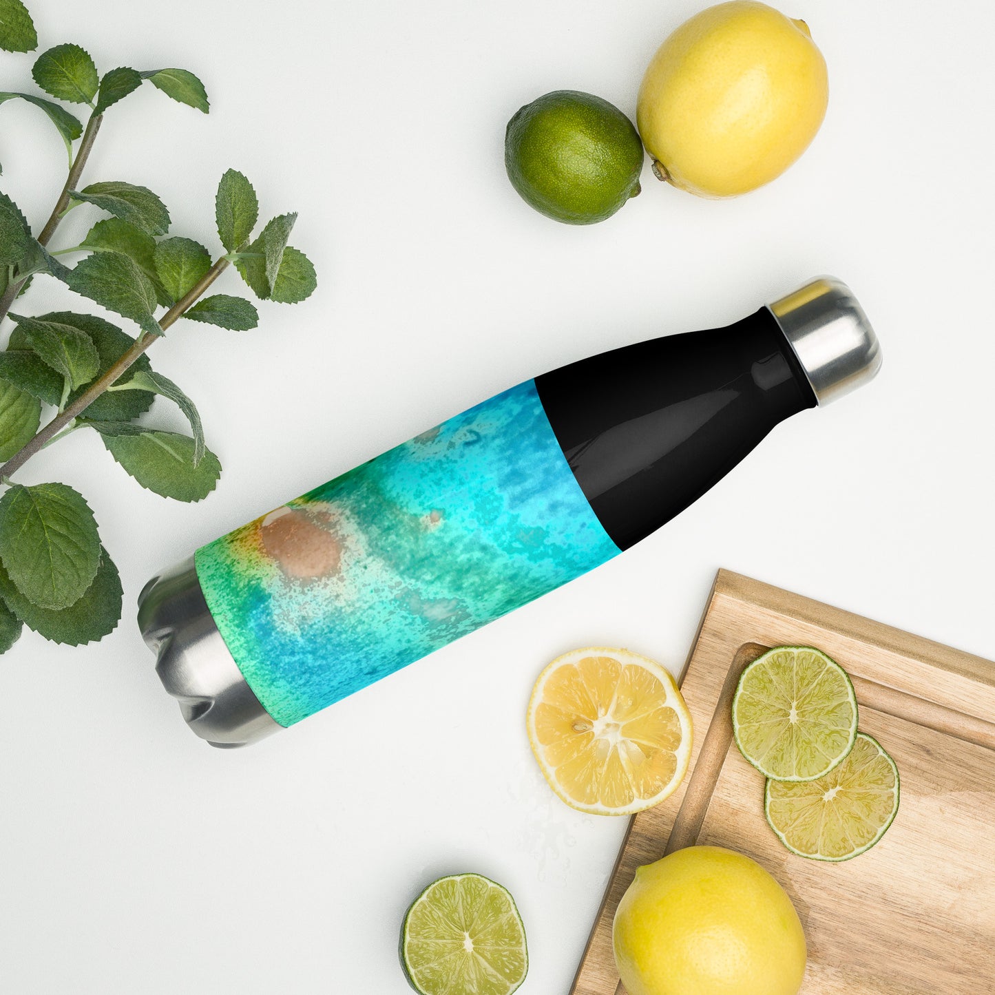 SRAINLESS STELL WATER BOTTLE : TROPICAL WATER MOVEMENTS