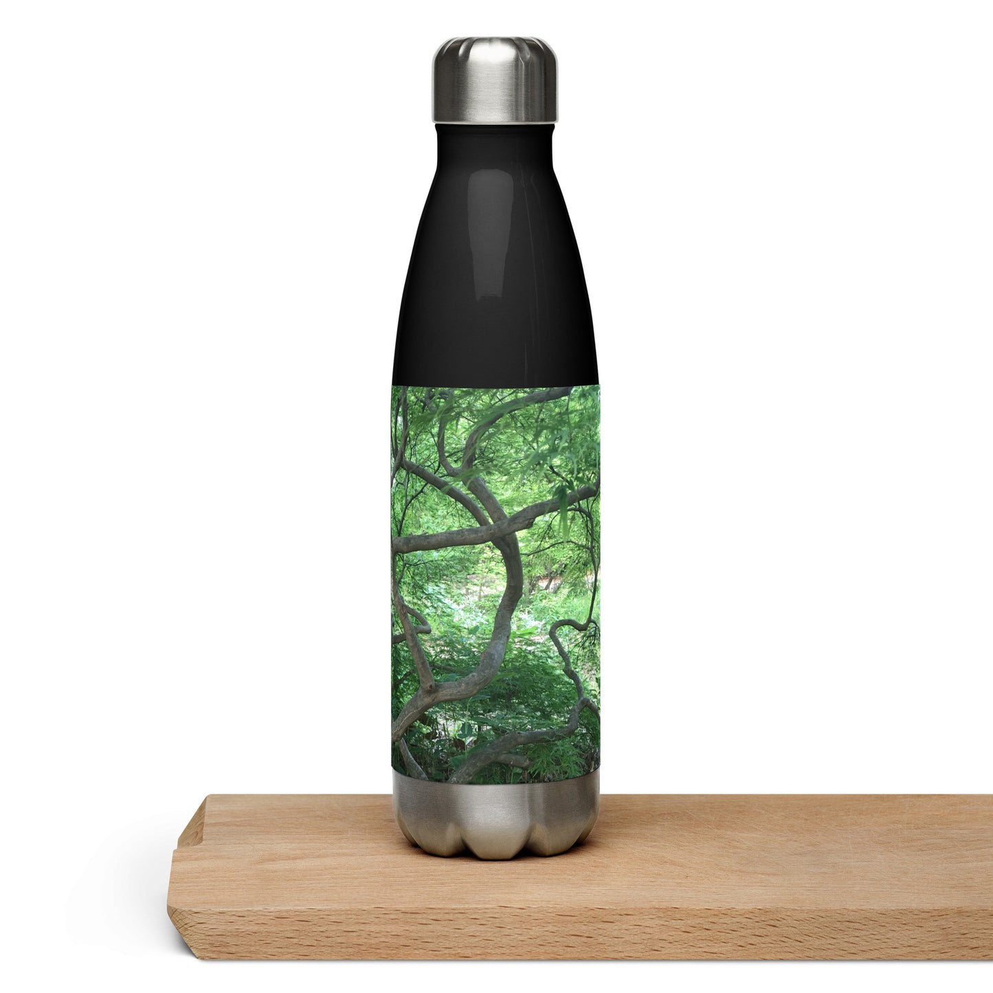 STAINLESS STEEL WATER BOTTLE : CASCADING JAPANESE MAPLE TREE