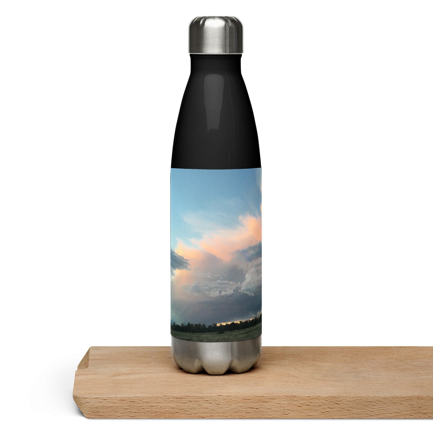 STAINLESS STEEL WATER BOTTLE : BEAUTIFUL SUMMER STORMS CRESTONE