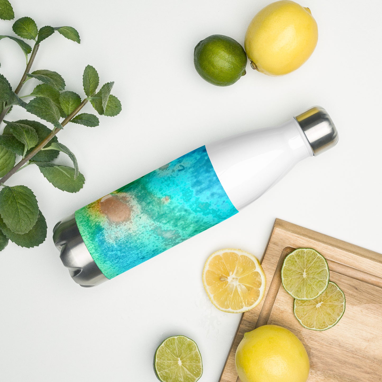 SRAINLESS STELL WATER BOTTLE : TROPICAL WATER MOVEMENTS