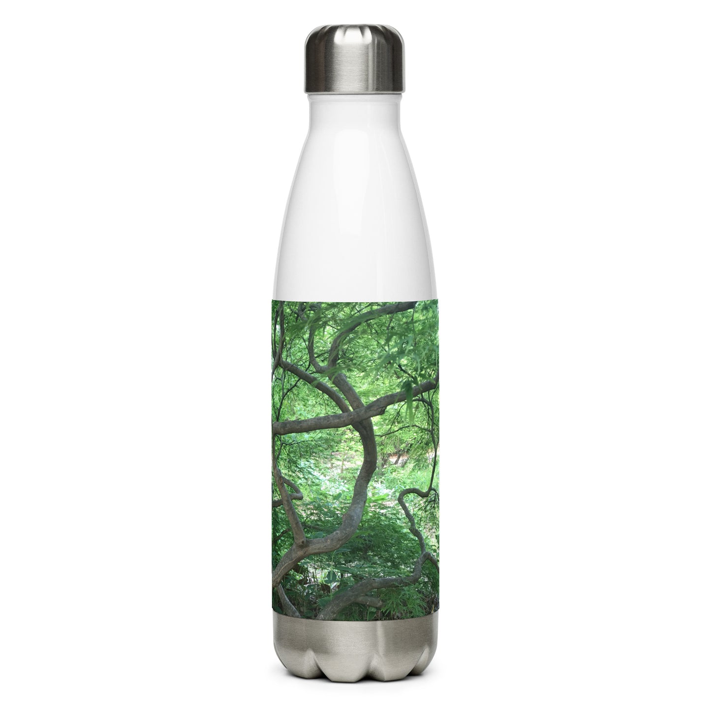 STAINLESS STEEL WATER BOTTLE : CASCADING JAPANESE MAPLE TREE