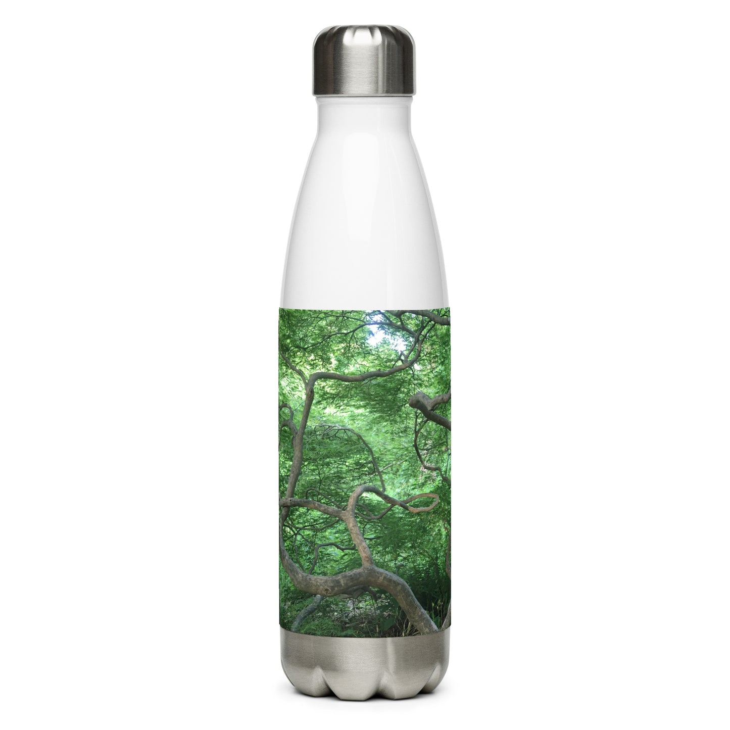 STAINLESS STEEL WATER BOTTLE : CASCADING JAPANESE MAPLE TREE