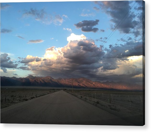 Summer Storm Sunset Crestone - Acrylic Print