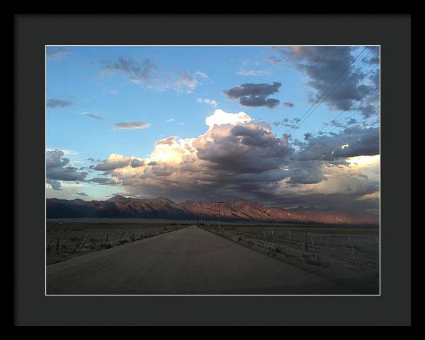 Summer Storm Sunset Crestone - Framed Print