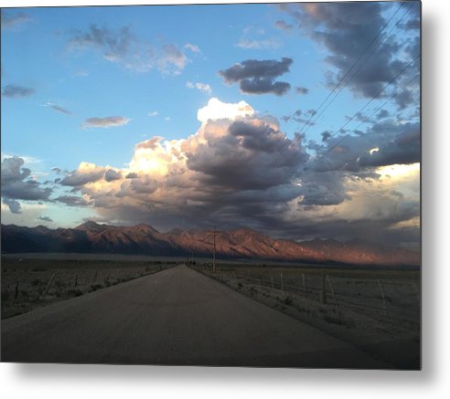 Summer Storm Sunset Crestone - Metal Print