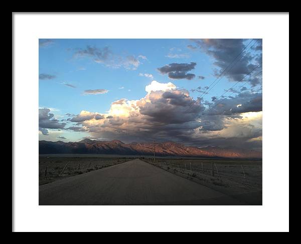 Summer Storm Sunset Crestone - Framed Print