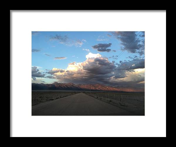 Summer Storm Sunset Crestone - Framed Print