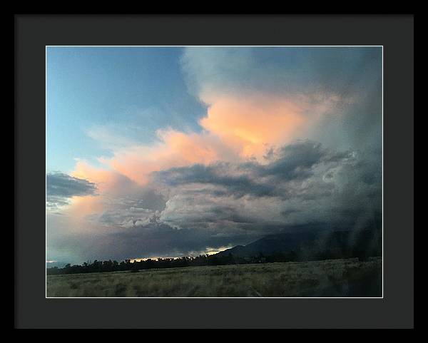 Beautiful Summer Storms Crestone - Framed Print