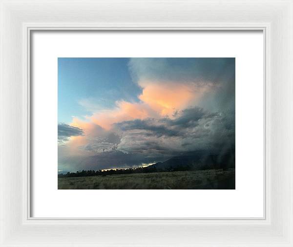 Beautiful Summer Storms Crestone - Framed Print