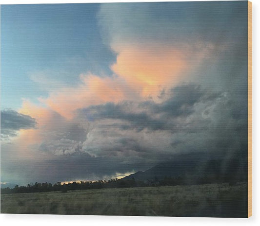 Beautiful Summer Storms Crestone - Wood Print