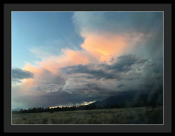 Beautiful Summer Storms Crestone - Framed Print