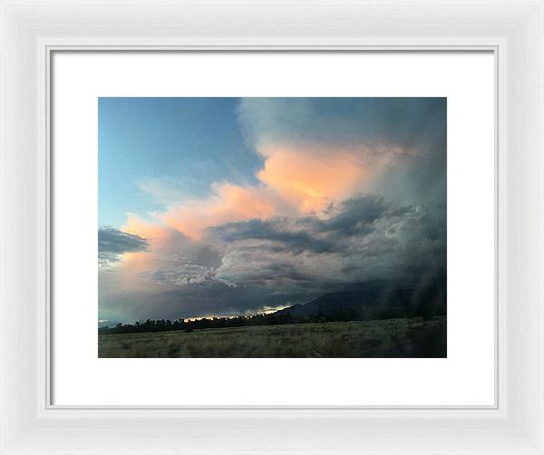 Beautiful Summer Storms Crestone - Framed Print