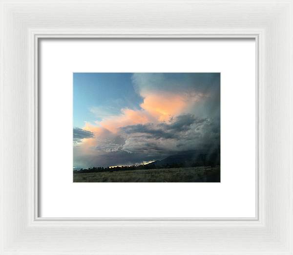 Beautiful Summer Storms Crestone - Framed Print