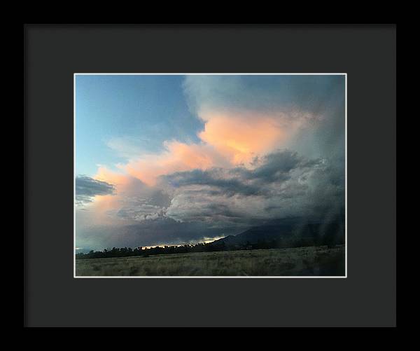 Beautiful Summer Storms Crestone - Framed Print