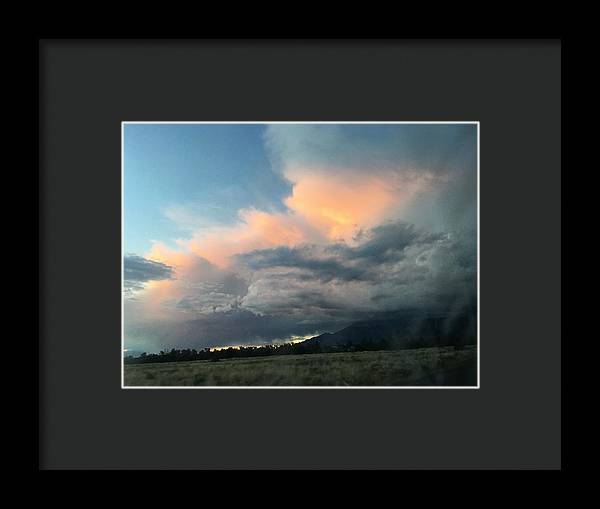 Beautiful Summer Storms Crestone - Framed Print