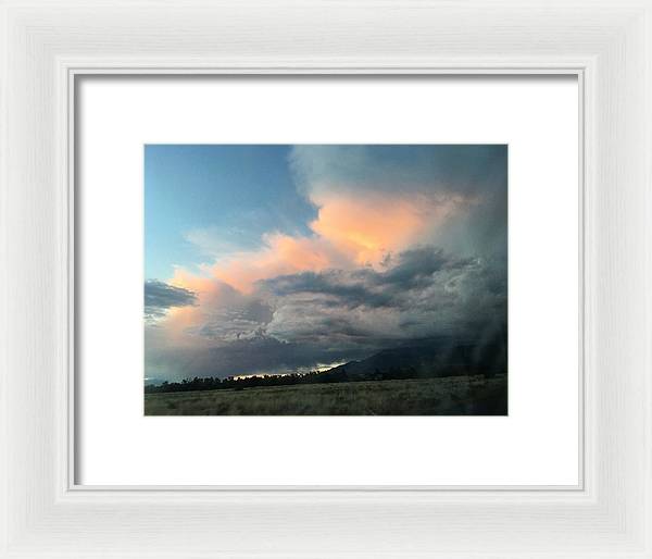 Beautiful Summer Storms Crestone - Framed Print