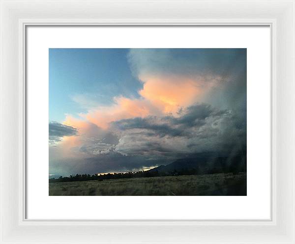 Beautiful Summer Storms Crestone - Framed Print