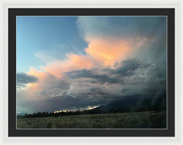 Beautiful Summer Storms Crestone - Framed Print