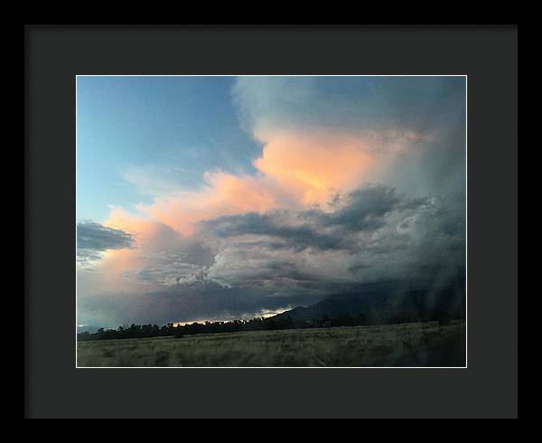 Beautiful Summer Storms Crestone - Framed Print