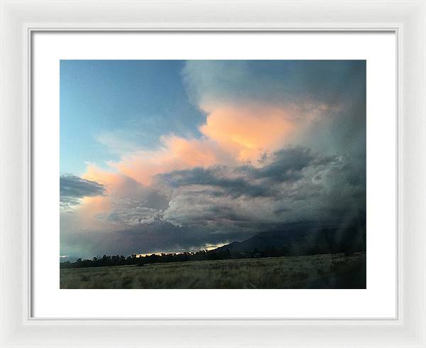 Beautiful Summer Storms Crestone - Framed Print