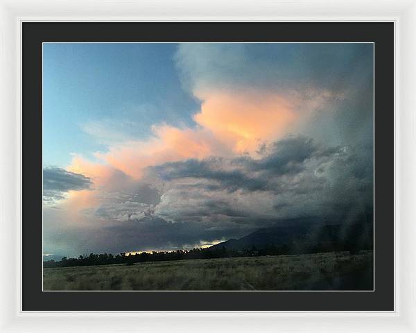 Beautiful Summer Storms Crestone - Framed Print