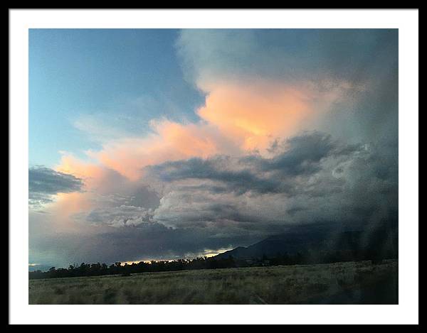 Beautiful Summer Storms Crestone - Framed Print