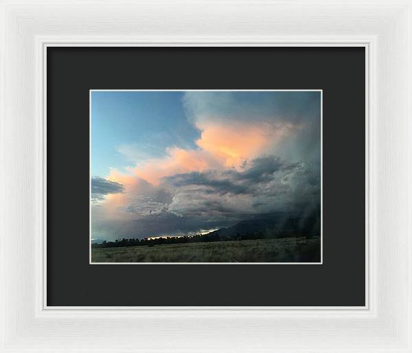 Beautiful Summer Storms Crestone - Framed Print