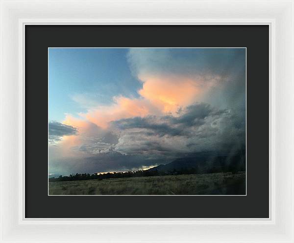 Beautiful Summer Storms Crestone - Framed Print