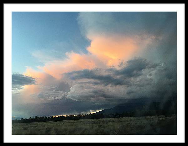 Beautiful Summer Storms Crestone - Framed Print