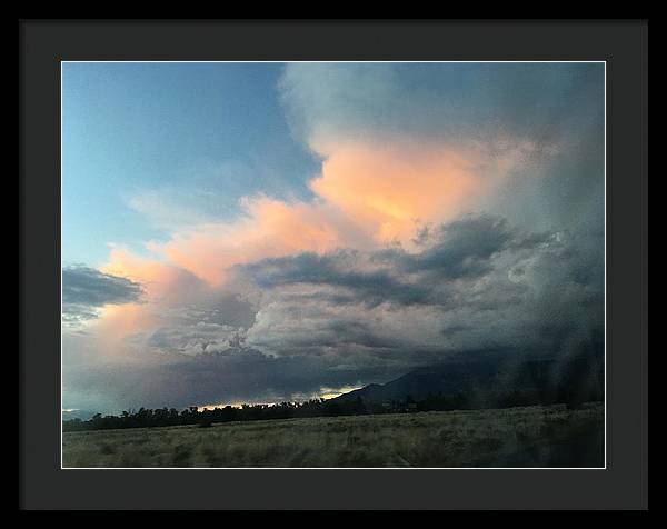 Beautiful Summer Storms Crestone - Framed Print