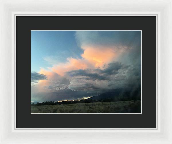 Beautiful Summer Storms Crestone - Framed Print