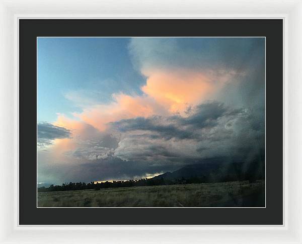 Beautiful Summer Storms Crestone - Framed Print