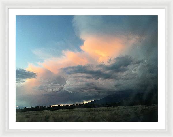 Beautiful Summer Storms Crestone - Framed Print