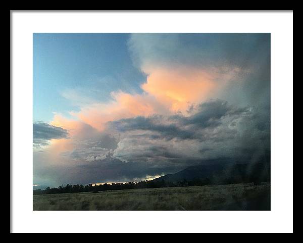 Beautiful Summer Storms Crestone - Framed Print