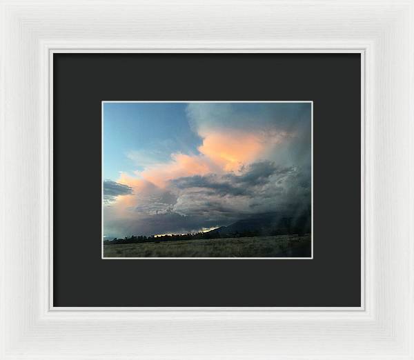 Beautiful Summer Storms Crestone - Framed Print