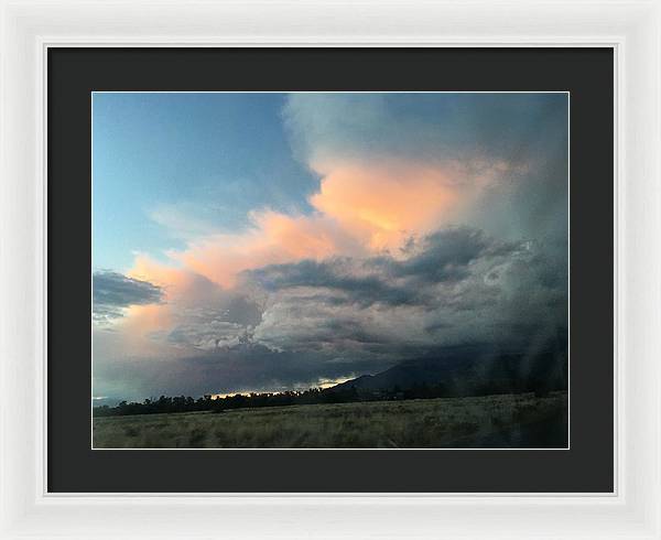 Beautiful Summer Storms Crestone - Framed Print